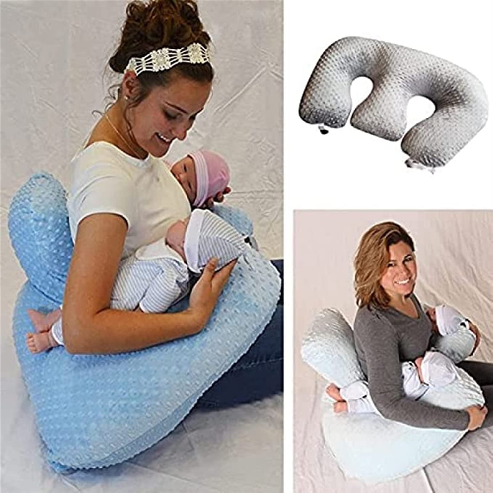 Almohada de maternidad almohada de lactancia materna gemelos almohada de lactancia materna artefacto de alimentación (Color: 04)