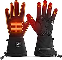 Vista 9 de SAVIOR HEAT Heated Glove Liners for Men Women, Rechargeable Battery Electric Heated Gloves, Winter Warm Glove Liners, Thin Gloves Riding Ski