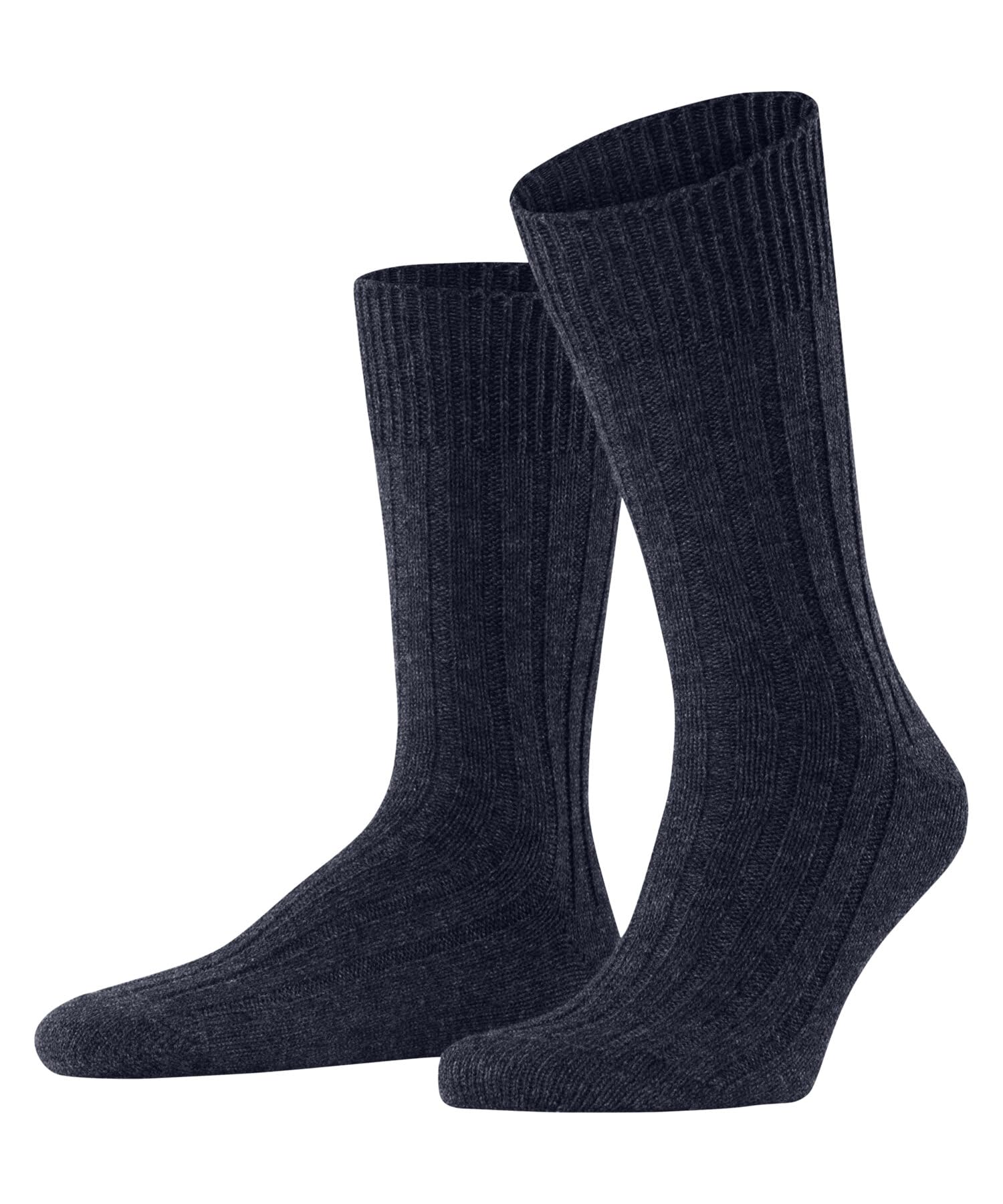 ESPRIT Men's Hygge M So Wool Cashmere Patterned 1 Pair Socks, Blue Ink Melange 6674, 8.5-11