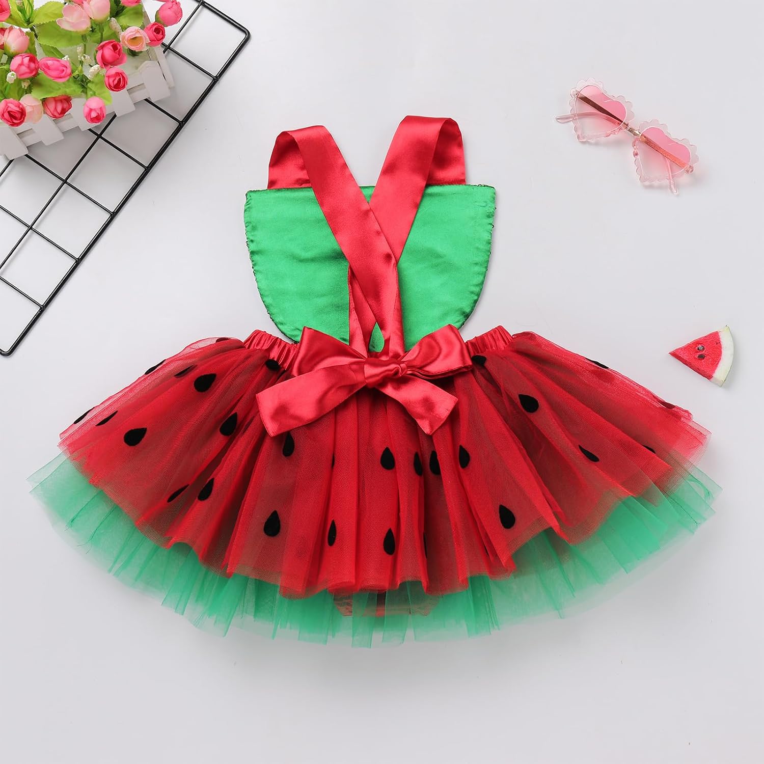 AWIBMK Baby Girls 1st 2nd Birthday Outfit Sequin Tulle Ruffle Sleeveless Backless Princess Party Tutu Dress with Headband
