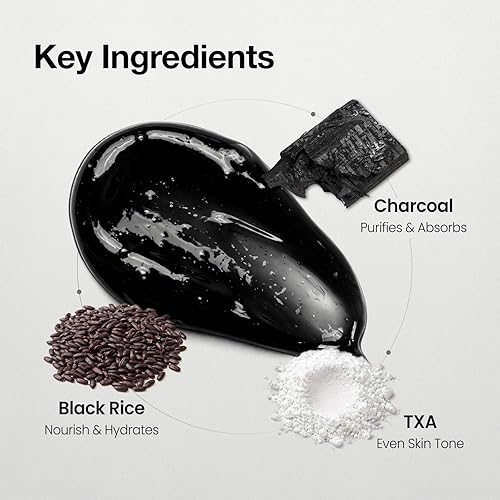 Vista 7 de coxir TXA Mucin - Limpiador de máscara de poros todo en uno, mascarilla facial de gel a espuma rápida de 1 a 2 minutos + limpiador, mucina de carbón