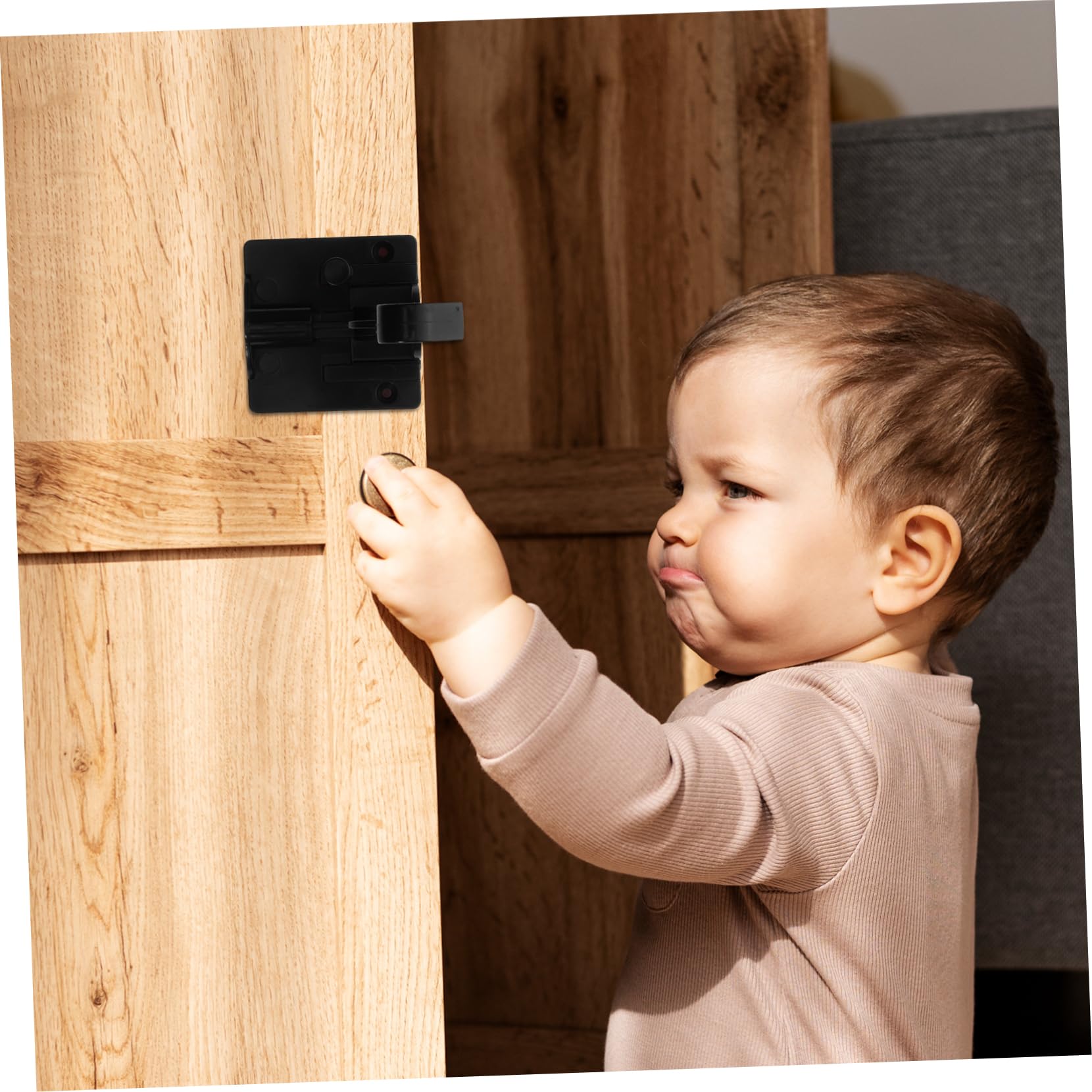 12 Pièces Serrures de Sécurité pour Garçon Fille Verrous Invisibles pour Tiroirs et Placards Installation sans Perçage Protection pour Bébés et Tout Petits
