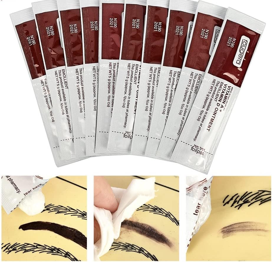 Aftercare Cream SPMU/Microblading/Permanent Makeup - Vitamin A & D Emollient Pack of 5