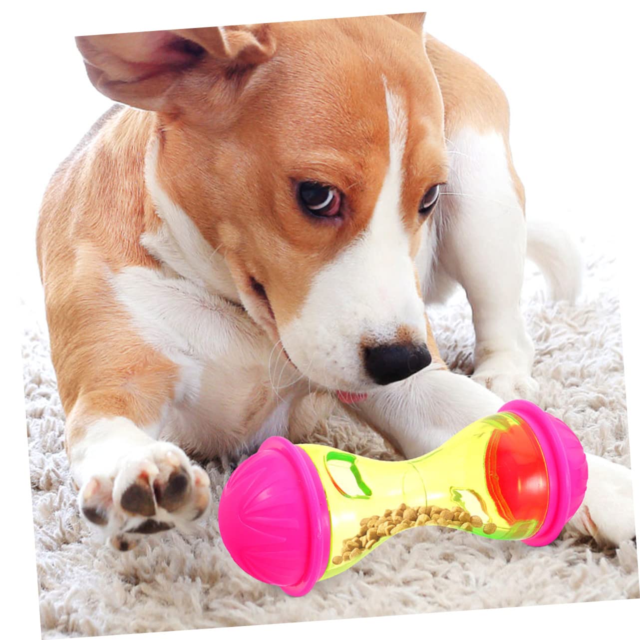 FRCOLOR 8piezas Dispenser De Comida para Mascotas Juguete Interactivo para Perros y Gatos Alimentador Lento y Divertido Diseño Forma De Hueso para Entrenamiento y Inteligente