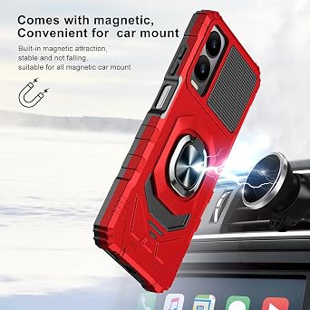 TJS Compatible for Cricket Icon 6 Phone Case, AT&T Verge Case (Green)