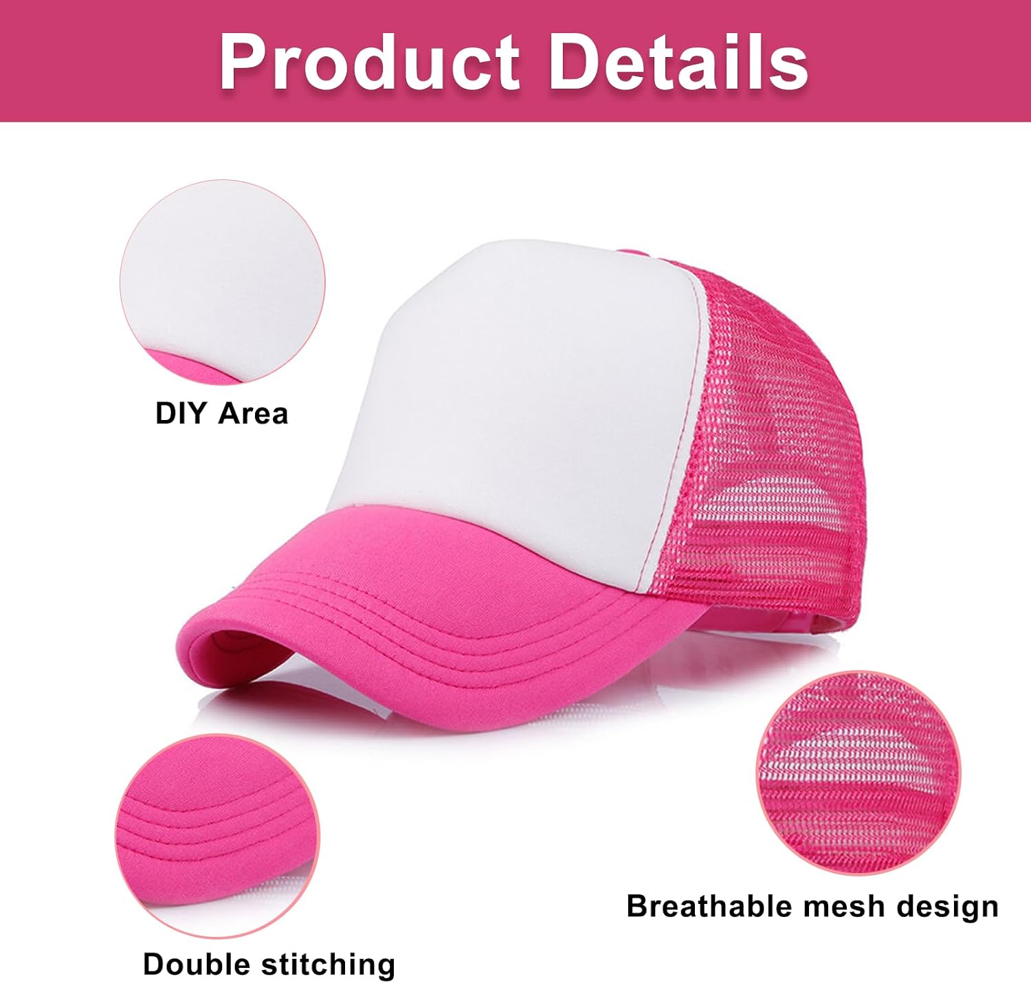 Toddler-Trucker-Hat Kids Adjustable Baseball-Cap Boys Girls Mesh Hat | Lightweight toddler trucker hat with breathable mesh, adjustable fit, perfect for outdoor play and summer(4-8year)