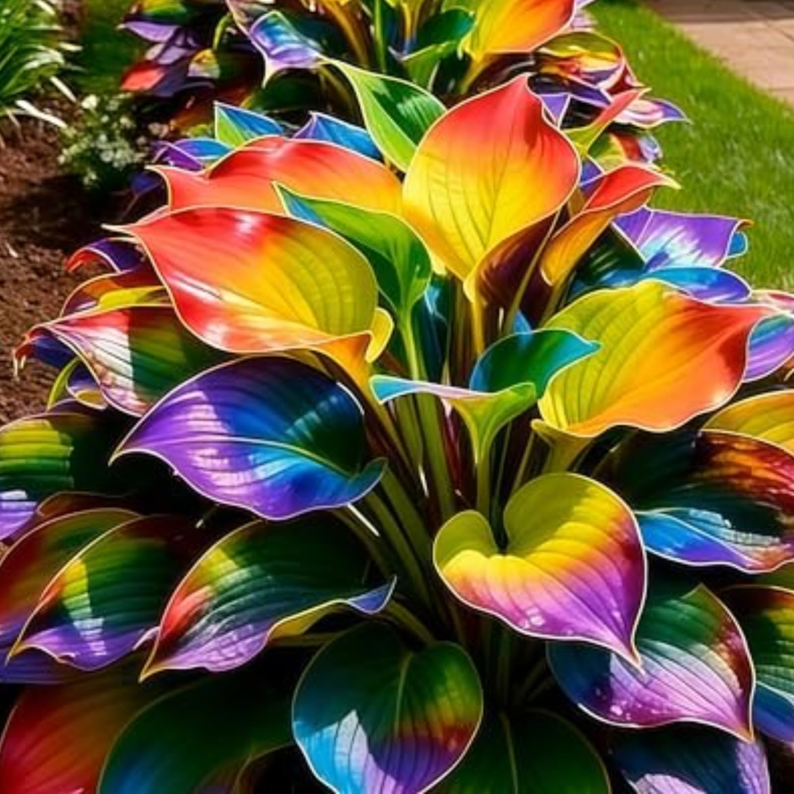 Perennial-Hosta Bulbs for Planting Now UK-Brilliant Hostas-Grow Well/Excellent Display/Potted-Plants-Rhizome.-8Bulbs-d