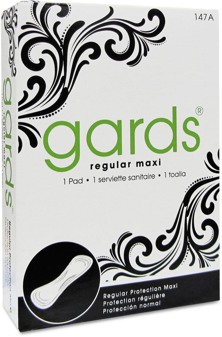 Hospeco 147A Gards Maxi Sanitary Napkin (250 per Case) : Health & Household