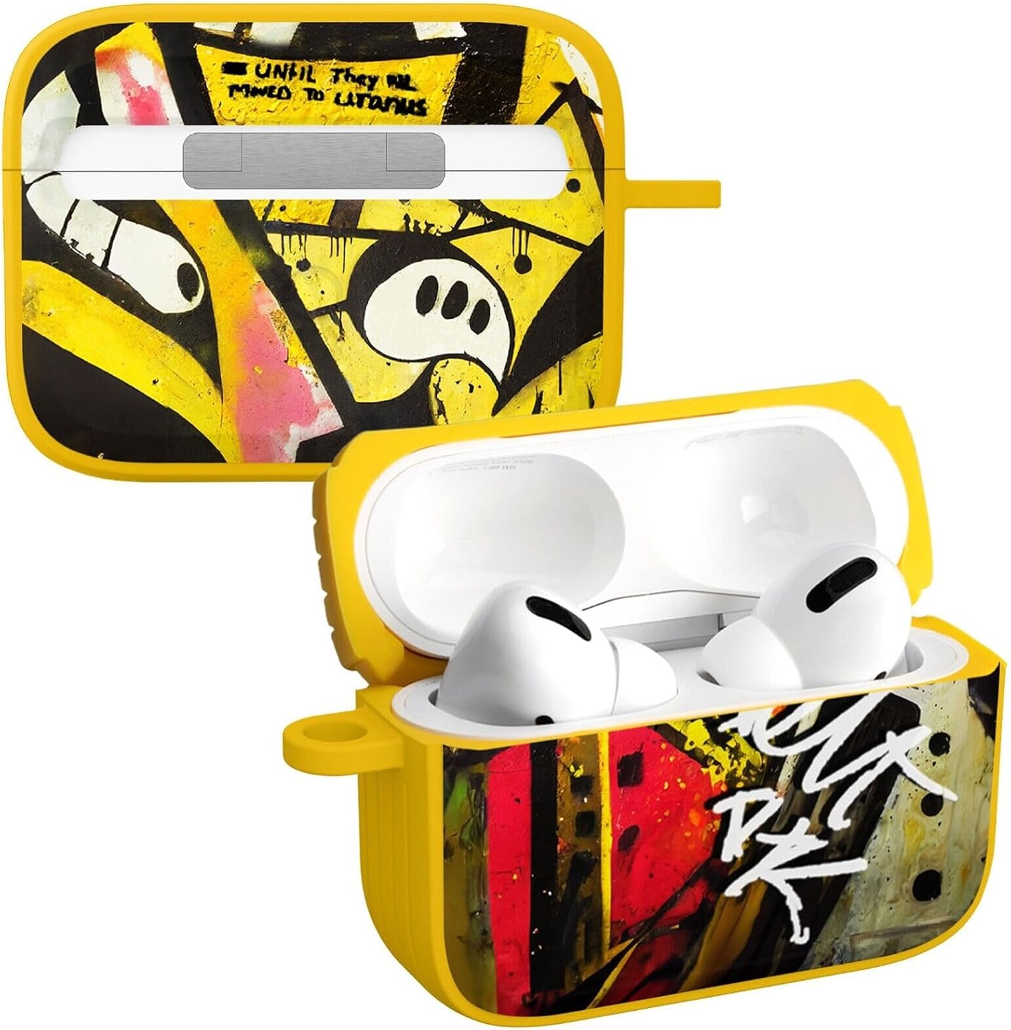 Affinity Bands Graffiti Collection HDX Case Cover Compatible with Apple AirPods Pro 1 & 2 (Vigilant District)