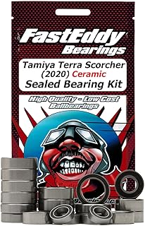 FastEddy Bearings Compatible with Tamiya Terra Scorcher (2020) Ceramic Sealed Bearing Kit