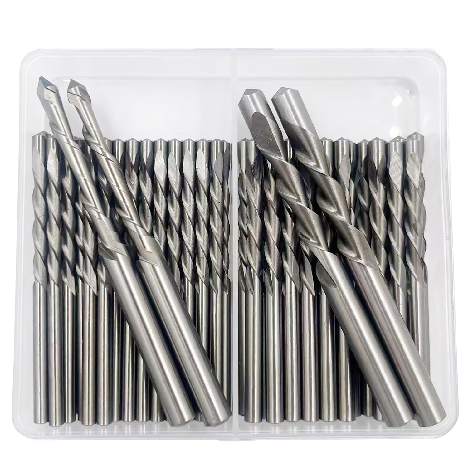 54 Pieces Drywall Cutting Tools Guide Point Cutting Bits（1/8“-5/32”-3/16”-1/4“）,HSS65(M2) Materials Drill Bits, Cutting Drywall, Used for with Spiral Saw and Power Tools