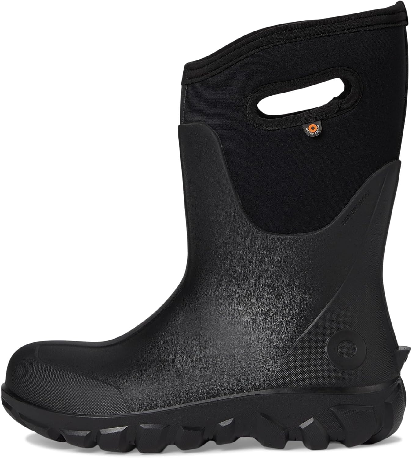 BOGS Women's Classic Seamless Mid Rain Boot, Black, 6 - Image 4