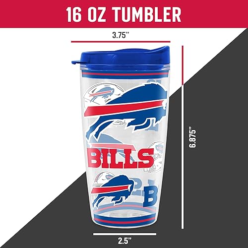 Miniatura 264 de Rico Industries NFL - Vaso de fútbol americano de doble pared, 16 onzas, tapa W