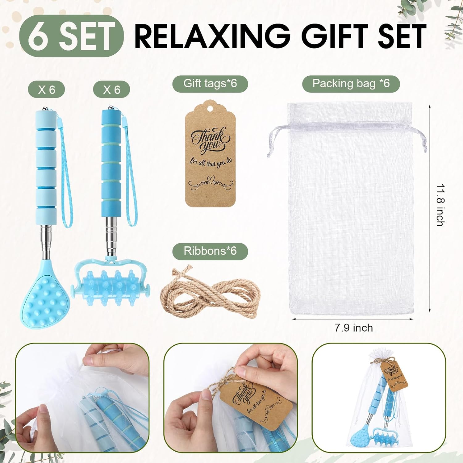 Hoolerry 25pcs Back Scratcher Bulk Employee Appreciation Gift Stress Relief