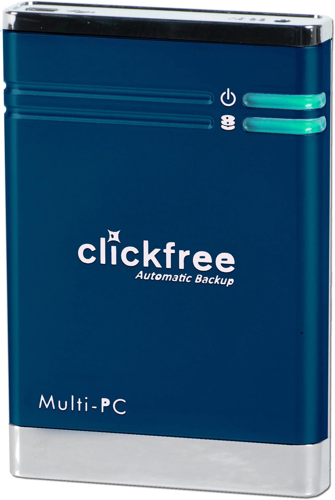 Clickfree Automatic Backup 320 GB USB 2.0 Portable External Hard Drive HD325 (Metallic Blue)