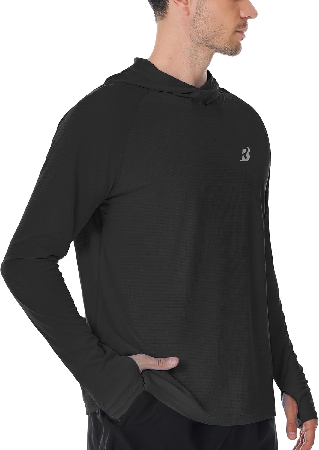 Roadbox Mens UPF 50+ Fishing Shirt, Long Sleeve UV Sun Protection Hoodies, Quick Dry Rash Guard for Hiking Outdoor Working - Image 2