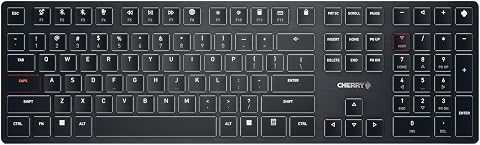 Cherry KW X ULP Ultra Low Profile Mechanical Keyboard, Wireless Multi-Device, Ba