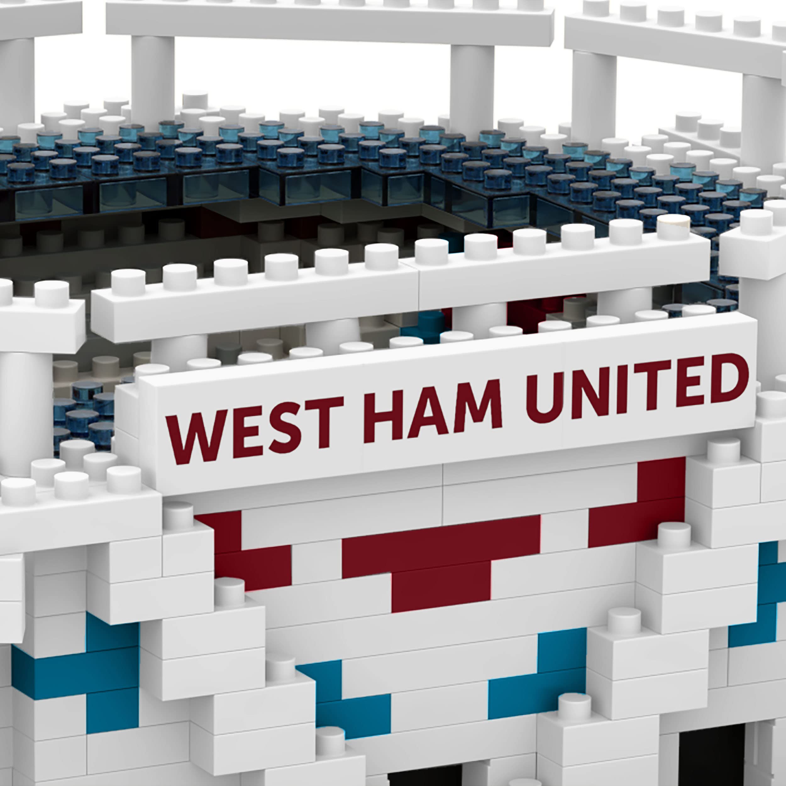 FOCO Offiziell Lizenziertes Mini-BRXLZ-Stadion-Spielzeugmodell (West Ham United FC)