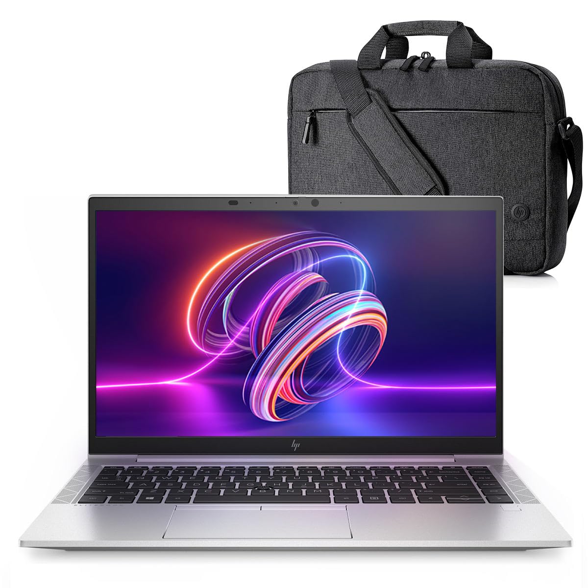 HP EliteBook 845 G7 PC Portable + Sacoche HP Offerte, UltraBook 14" Full HD 1920x1080, Ryzen 5 Pro 4650U 6 Cores Up to 4 GHz, RAM 16 Go, SSD 512 Go, Clavier AZERTY FR (Reconditionné)