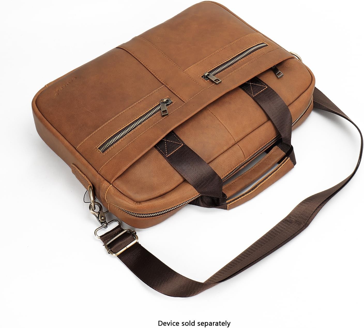 SAHARA - Genuine Leather Business Bag Briefcase for Laptops up to 16-inch
