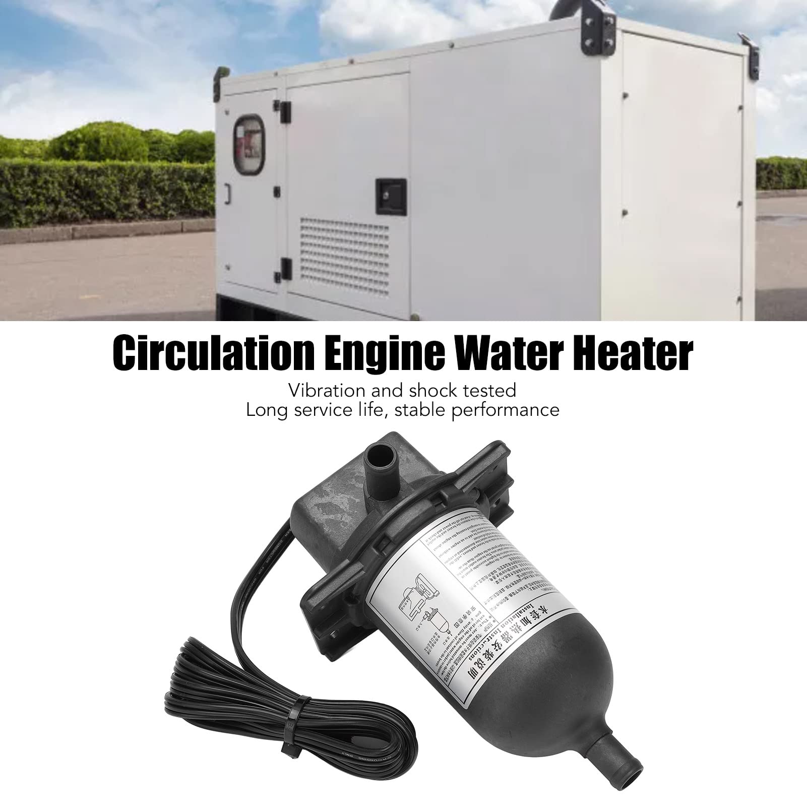 Generator Motorheizung 500W, Kälte, Klima Heizung Selbstzirkulations-WasservorwäRmer FüR KüHlmittel-Dieselgenerator