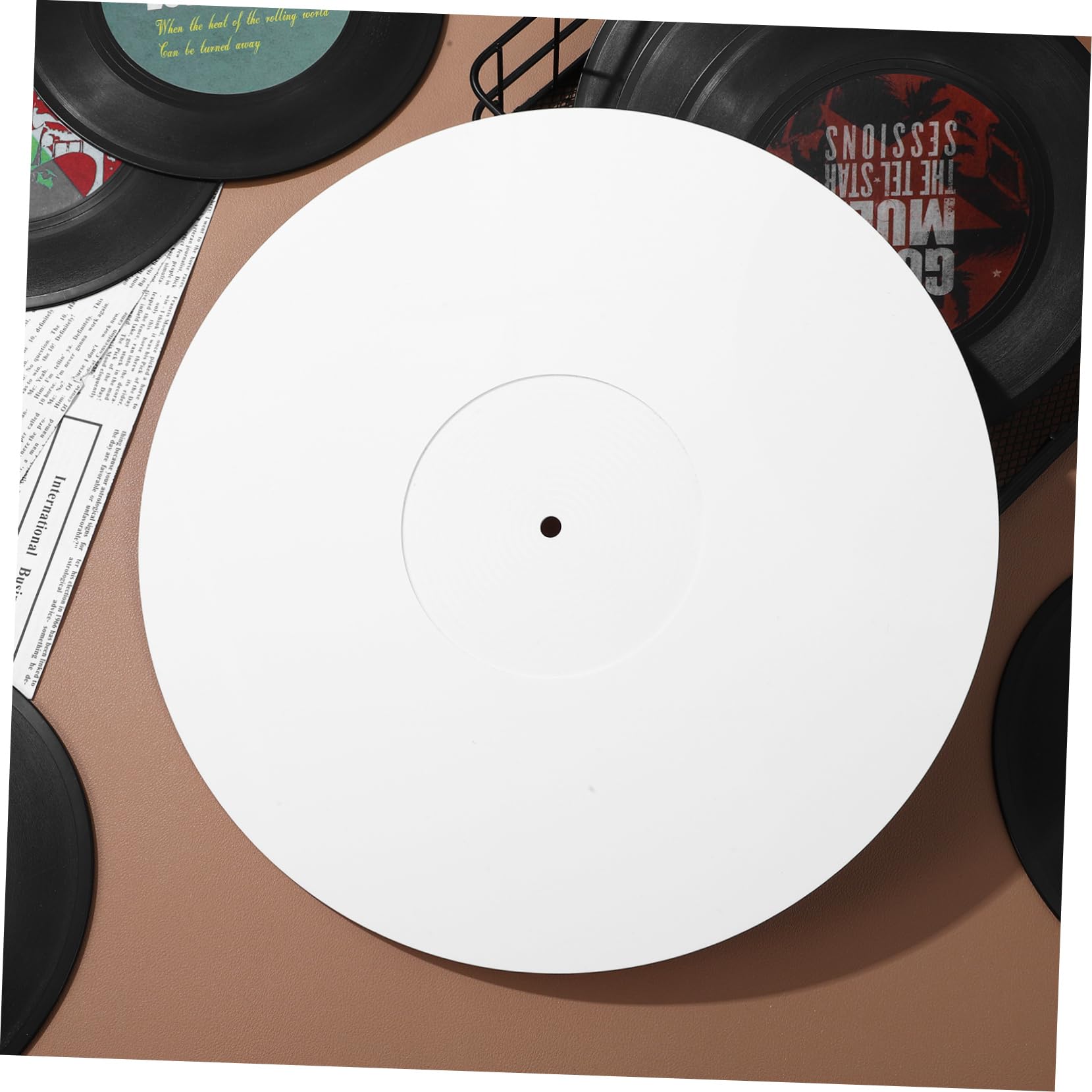 Tappetino Per Giradischi in Acrilico Tappetino Per Registratore in Vinile 12 Pezzi Per Un Suono Migliore