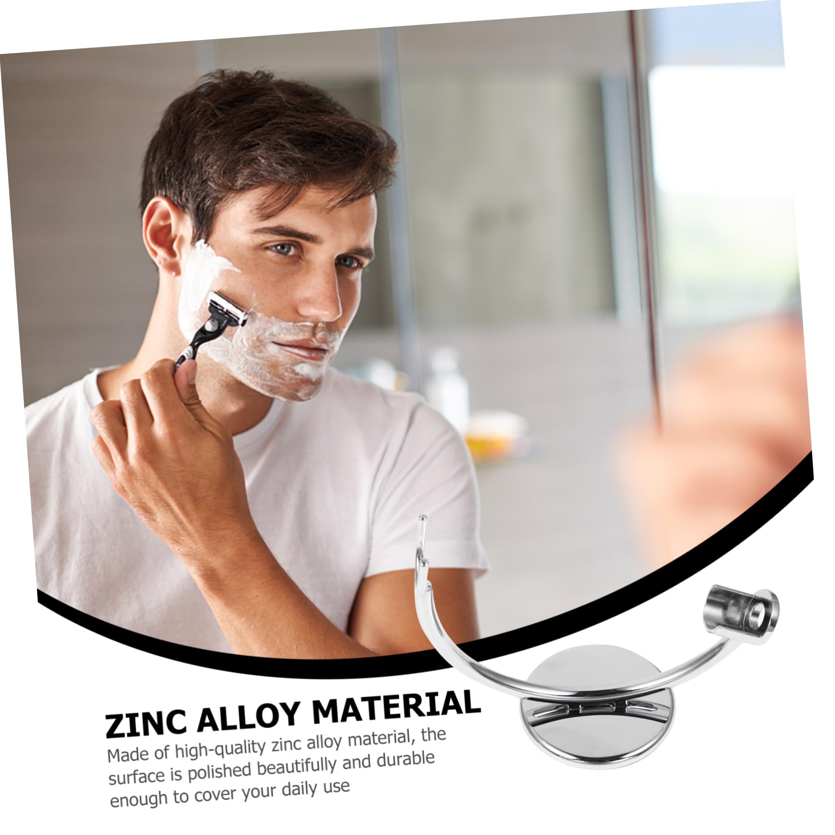 3pezzi Supporto Per Rasoio Da Barba Inossidabile Con Base Antiscivolo Organizer Per Rasoi Da Uomo Per Bagno Ordinato e Pulito