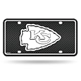 NFL Rico Industries Carbon Fiber Metal Tag Metal Auto Tag 8.5