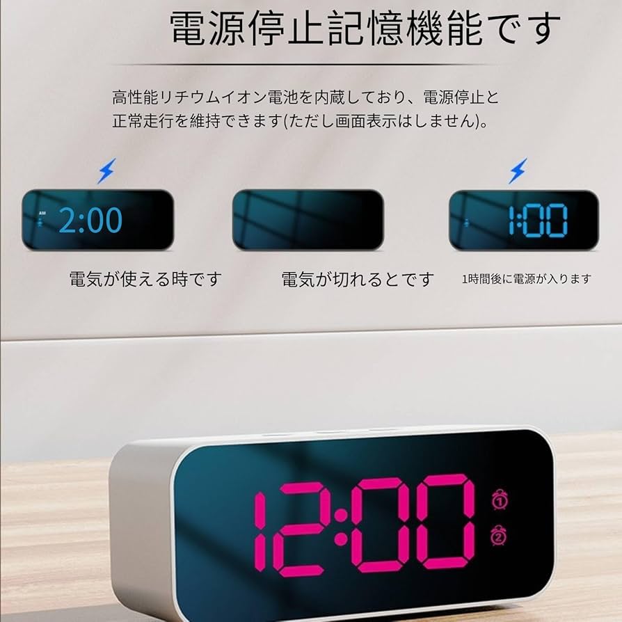 Amazon.co.jp: kxptso 多機能デジタルインテリジェント目覚まし