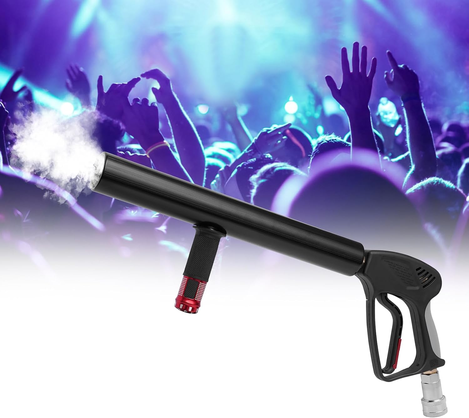 Handheld CO2 Fog Machine Gun for Stage,CO2 Jet Machine Smoke Machine CO2 Fog Cannon Gun with 9.84ft High-pressure Tub DJ Effects Fogger Smoke Gun Co2 Cannon Gun for Party,Halloween,Club, Bar Stage