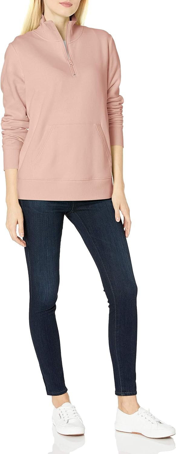 Amazon Essentials Women's Long-Sleeve Fleece Quarter-Zip Top (Available in Plus Size) - Image 5