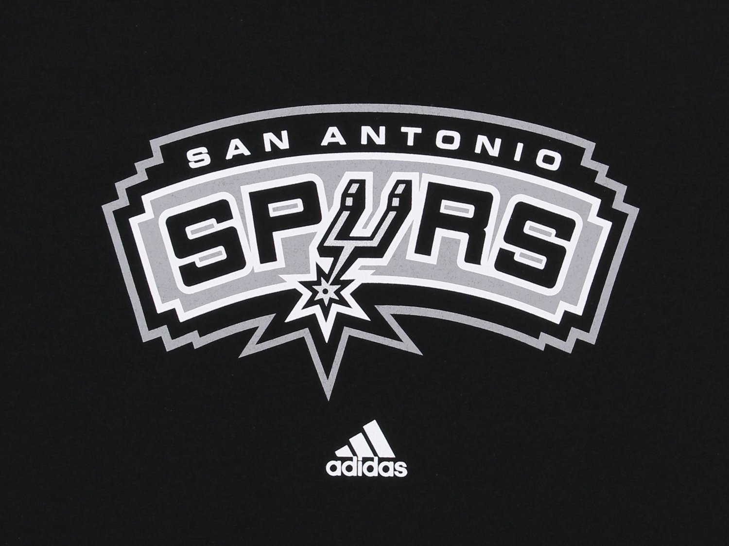 adidas San Antonio Spurs Primary Logo Black T-Shirt Small