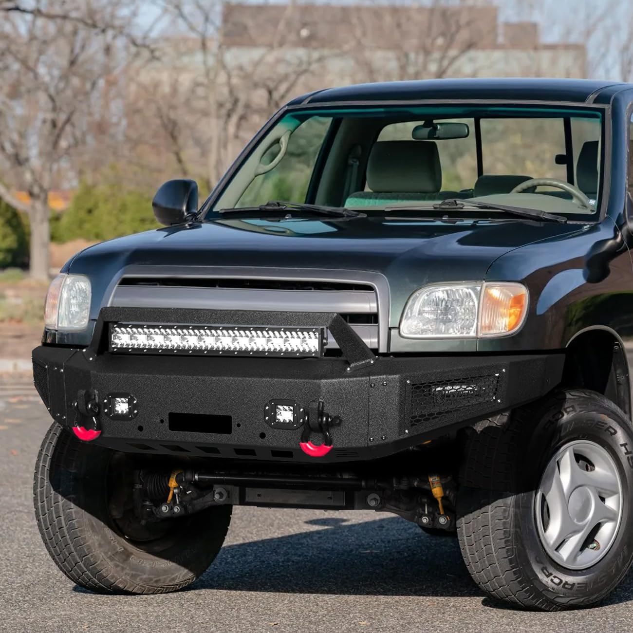 Vijay Front Bumper Fits 2000-2006 Tundra with Winch Plate and Lights