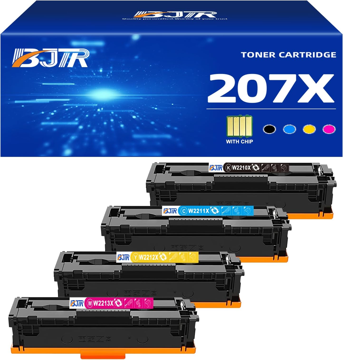 HP W2212A 207A Original LaserJet Toner Cartridge, Yellow, Single Pack ...