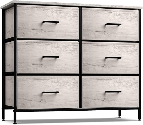Sorbus Dresser with 6 Faux Wood Drawers - Chest Organizer