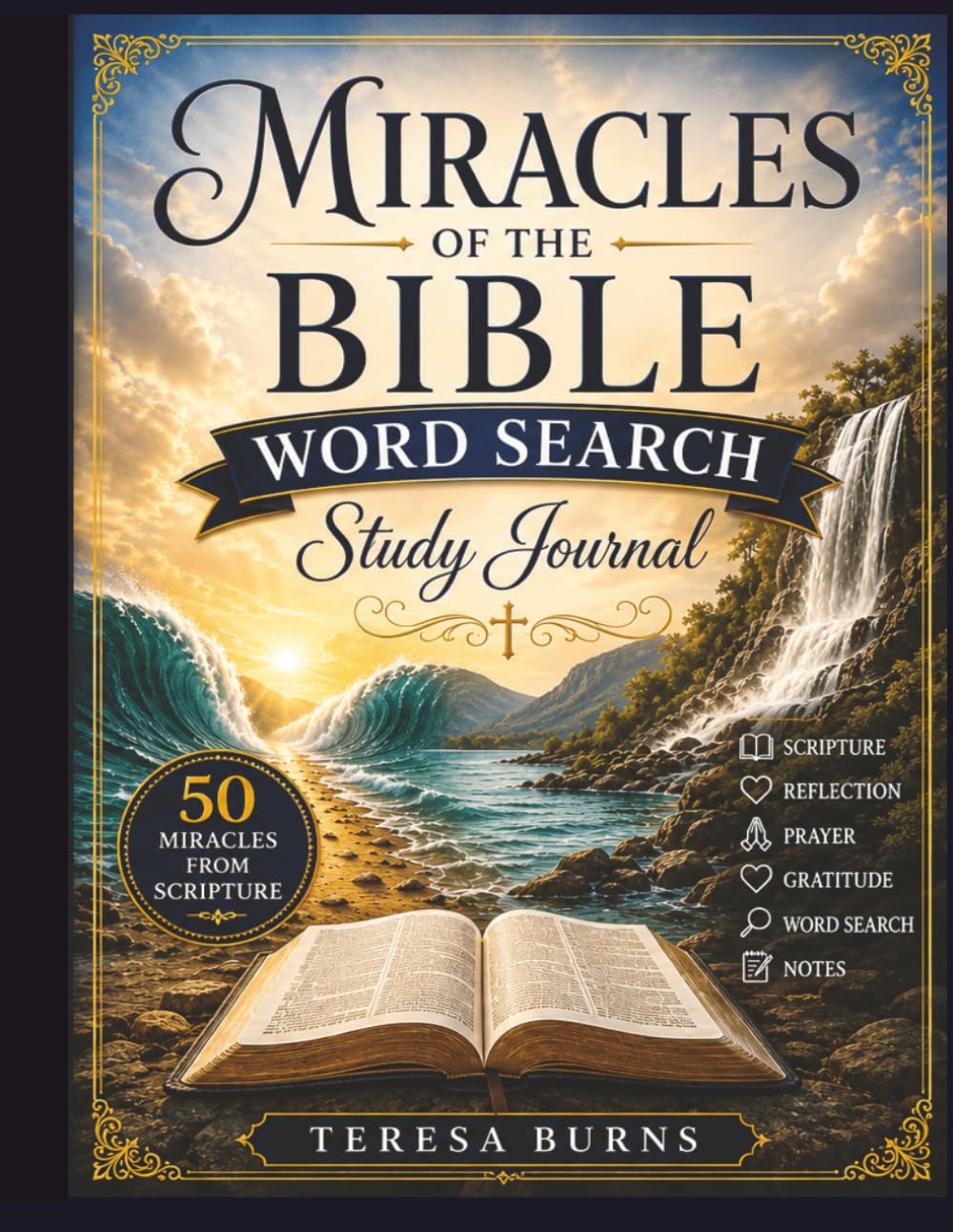 Miracles of the Bible Word Search Study Journal: Explore the Miracles of Scripture Through Reflection, Prayer, and Puzzle Solving