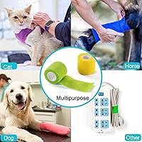 Vista 7 de Paquete de 16 vendajes autoadhesivos de 2 pulgadas x 5 yardas, varios colores, transpirable, autoadherente para deportes, cinta de muñeca y tobillo