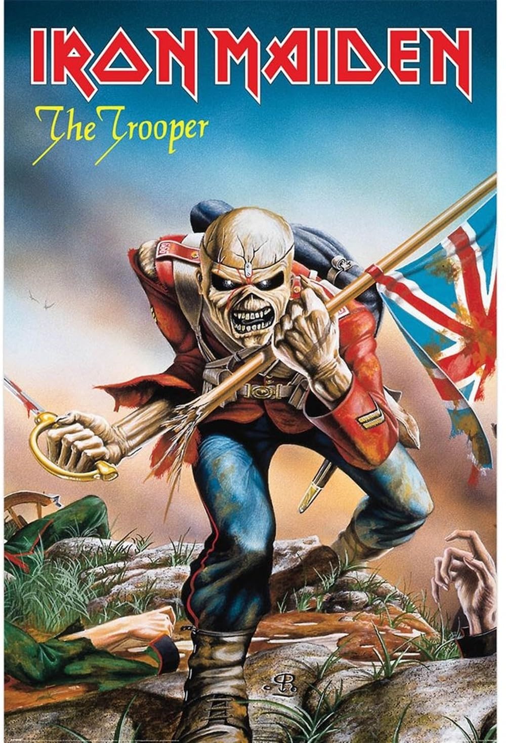 Pyramid Red And Black Merchandising Pyramid: Iron Maiden (Trooper) Maxi Poster