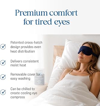 OCuSOFT Dry Eye Mask Premium | Warm or Cold Comfort, Tired Eyes, 1 Instant Heat Pocket, Heat Diffusing Insert