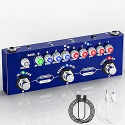 Cuvave cube baby Baixo/Bass pedaleira，com modelos de 9 AMP de carregamento 8 entradas IR CAB, Overdrive de distorção Reverb de retardo/delay Suporte Bluetooth Para mesa de som/digital pedal efeito