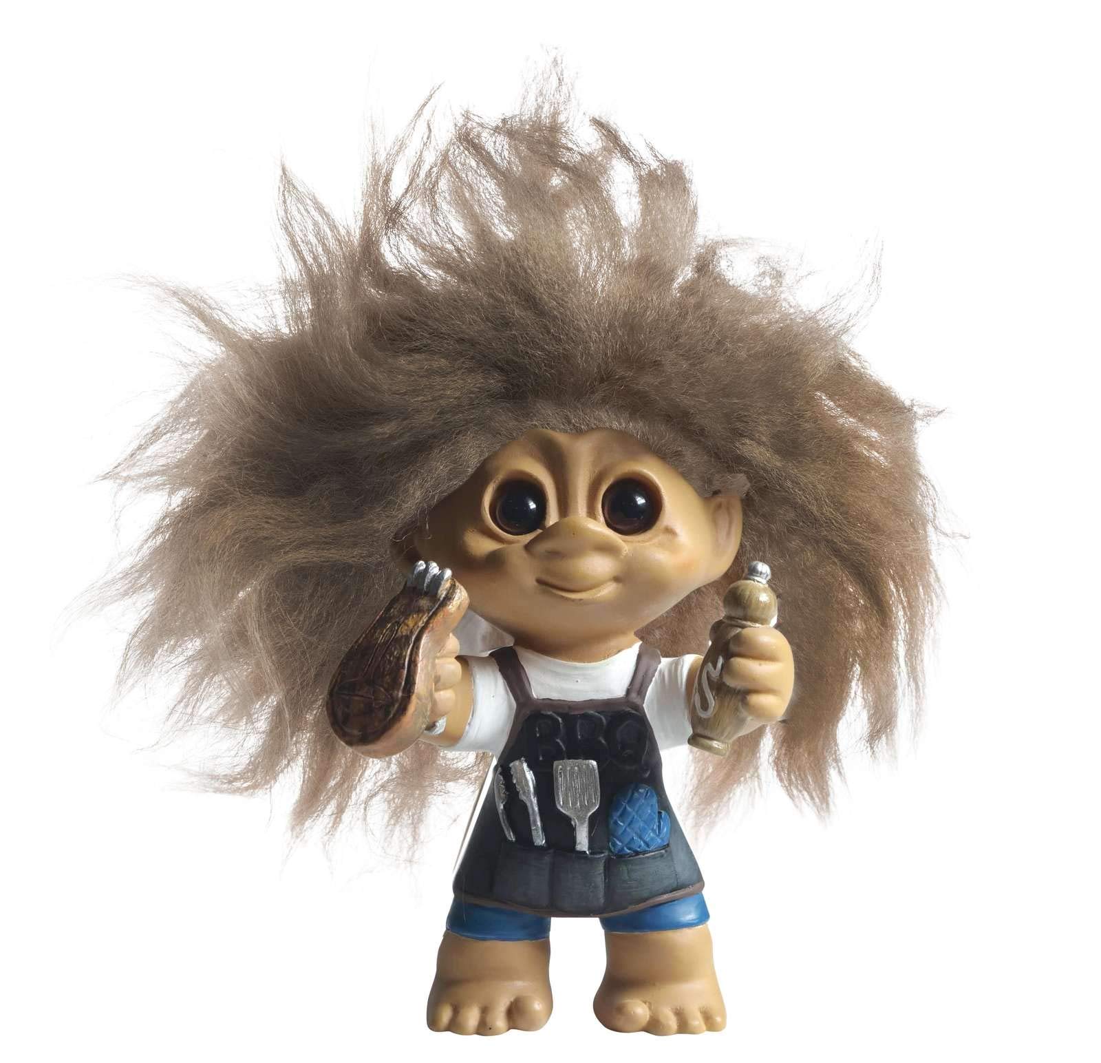 BY SOMMER DENMARK Goodluck Troll, Our Heroes, BBQ MASTER, 9 cm