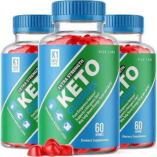 rize labs - K1 Keto Life Gummies Advanced Extra Strength (180 Gummies) (Pack of 3)
