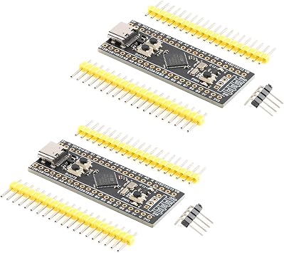 2Pcs STM32F411CEU6 Development Board STM32F4 Core STM32F411CEU6 Module System Board Learning Board 100Mhz Freq 128KB RAM 512KB ROM for Programming