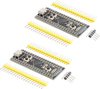2Pcs STM32F411CEU6 Development Board STM32F4 Core STM32F411CEU6 Module System Board Learning Board 100Mhz Freq 128KB RAM 512KB ROM for Programming
