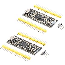 2Pcs STM32F411CEU6 Development Board STM32F4 Core STM32F411CEU6 Module System Board Learning Board 100Mhz Freq 128KB RAM 512KB ROM for Programming