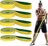 Vista 13 de Pull Up Bands, Resistance Bands, Pull Up Assistance Bands Set for Men & Women, Exercise Workout Bands for Working Out, Body Stretching, Physical Rojo