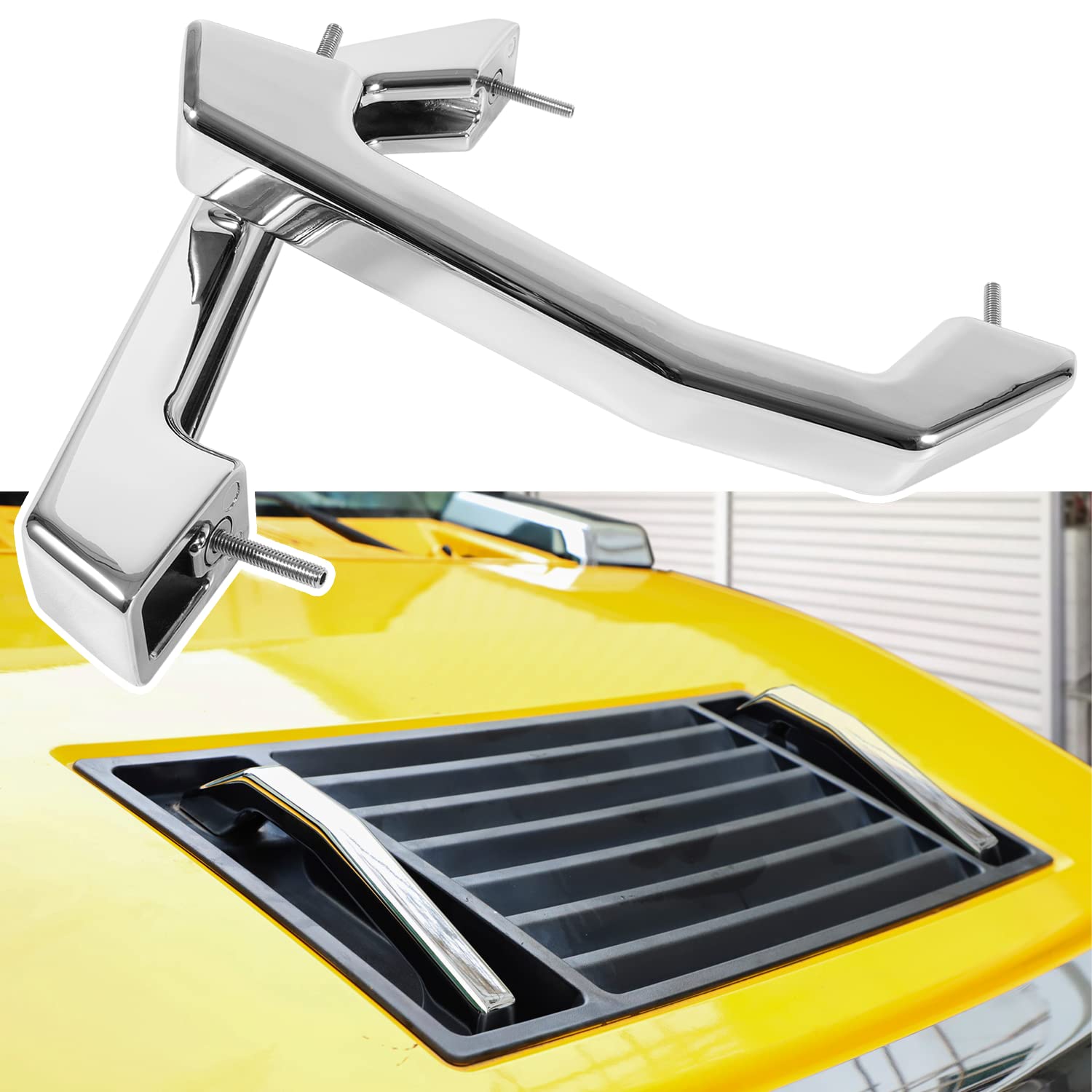 Smooth Chrome Billet Hood Exterior Door Handles 2pcs for Hummer H2 & H2 SUT