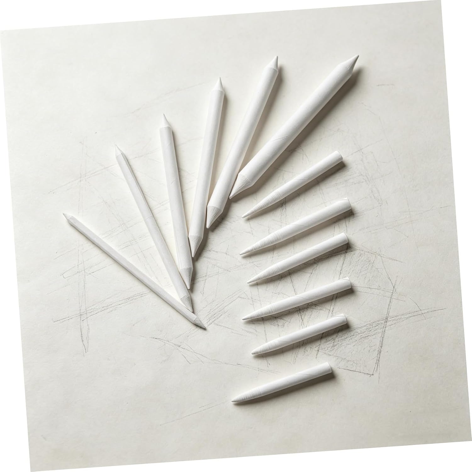 SEWACC 36pcs Blending Stumps Tortillions Paper Drawing Blenders Reusable Portable Sketching Tools for Charcoal and Pastel Art Students