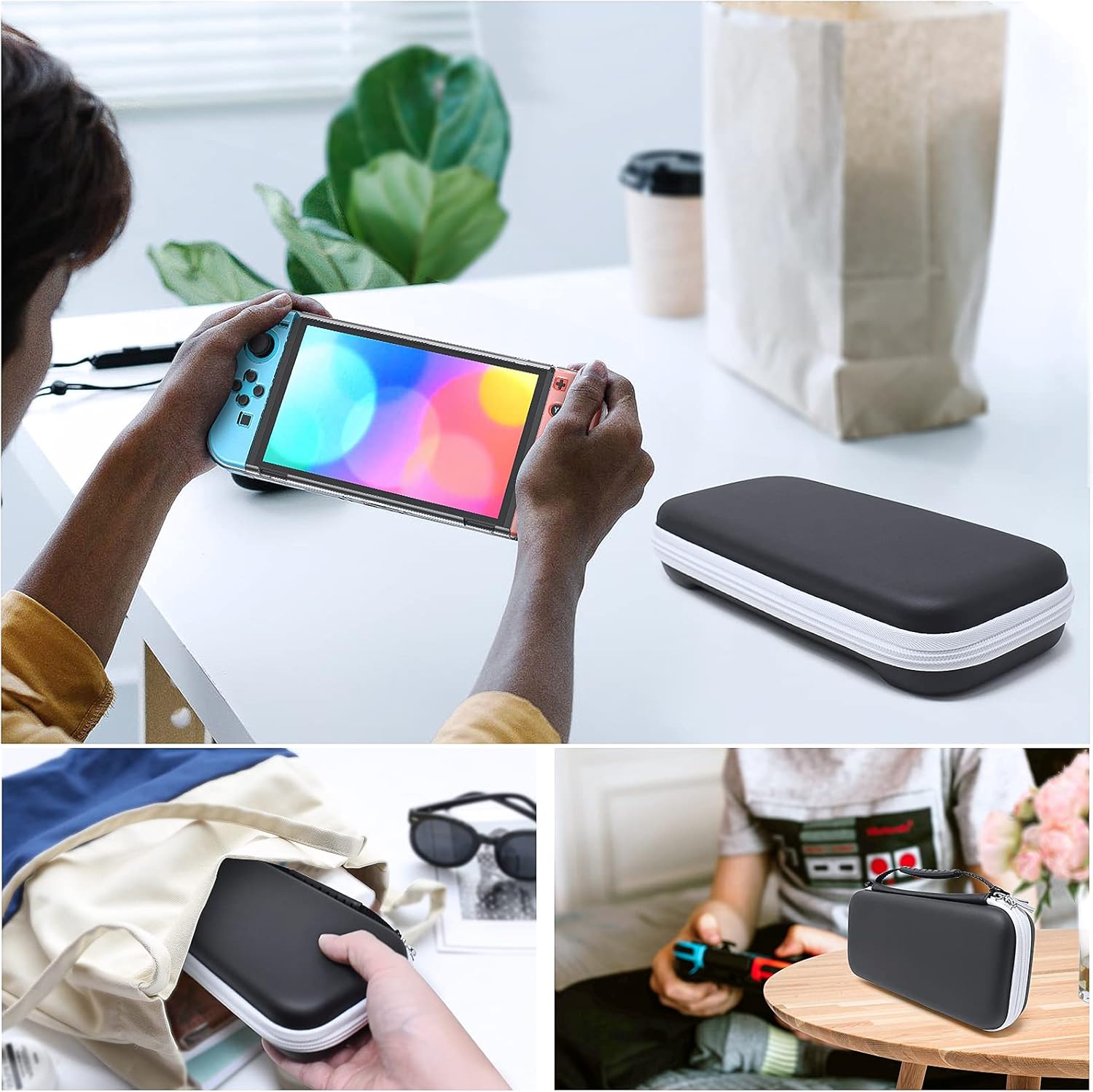 FASTSNAIL 5 in 1 Accessory Kit Compatible with Nintendo OLED Switch