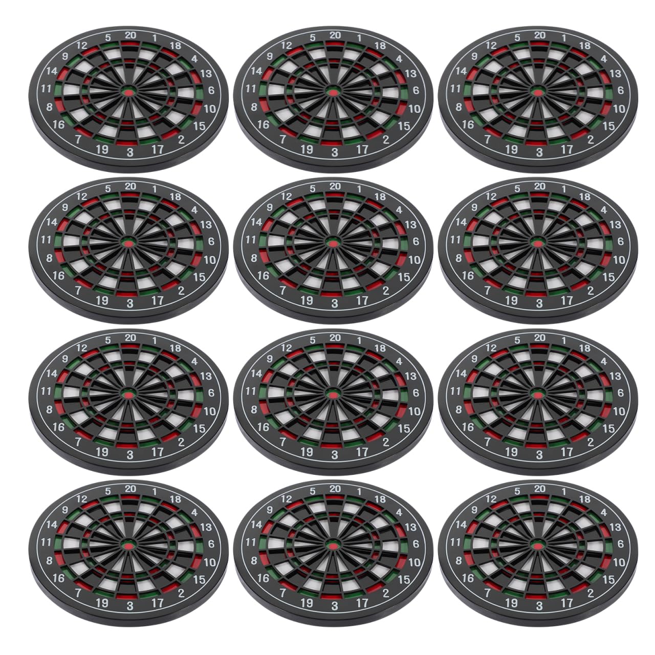 ORFOFE 12st Untersetzer Für Dartscheiben Dartscheiben-mattenhalter -partygeschenke Topflappen Aus Kunststoff Untersetzer Für Autotassen Runder Abs Bier Getränkehalter